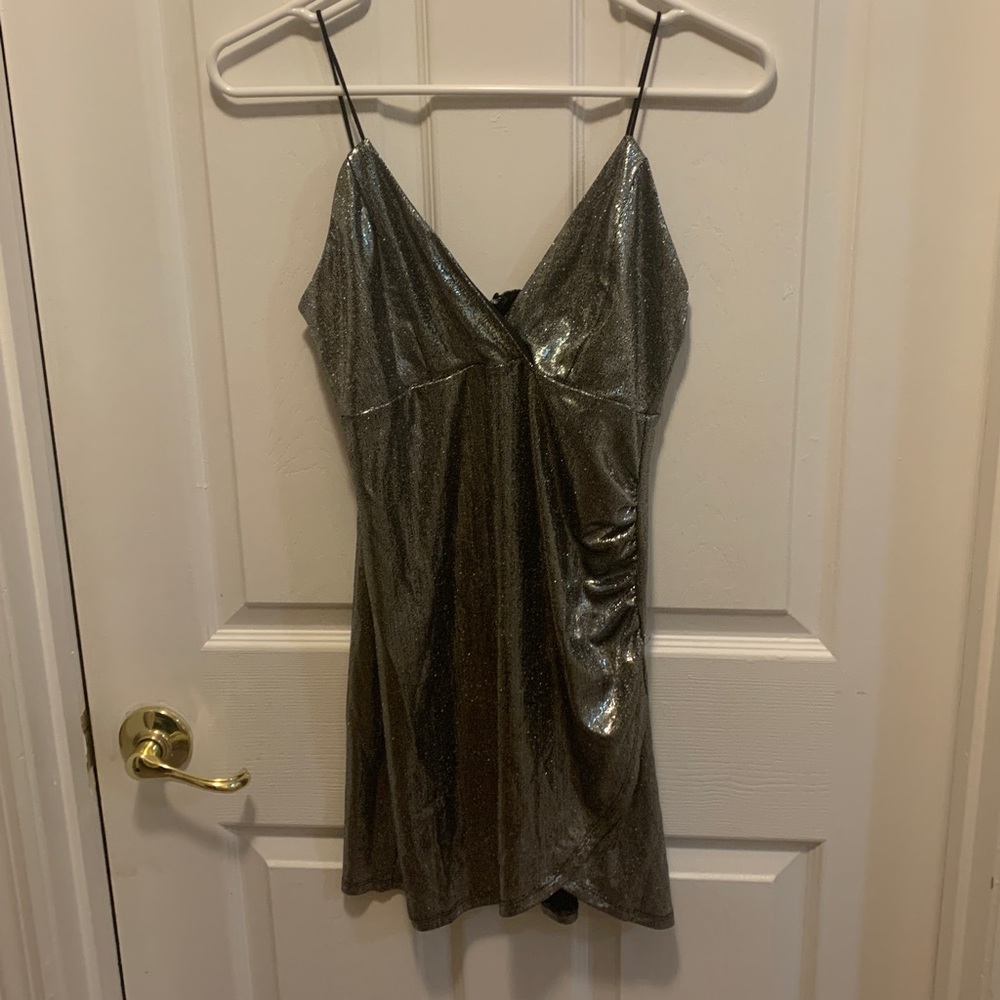 Bodycon dress silver NWT